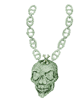Gif animé bijoux squelette